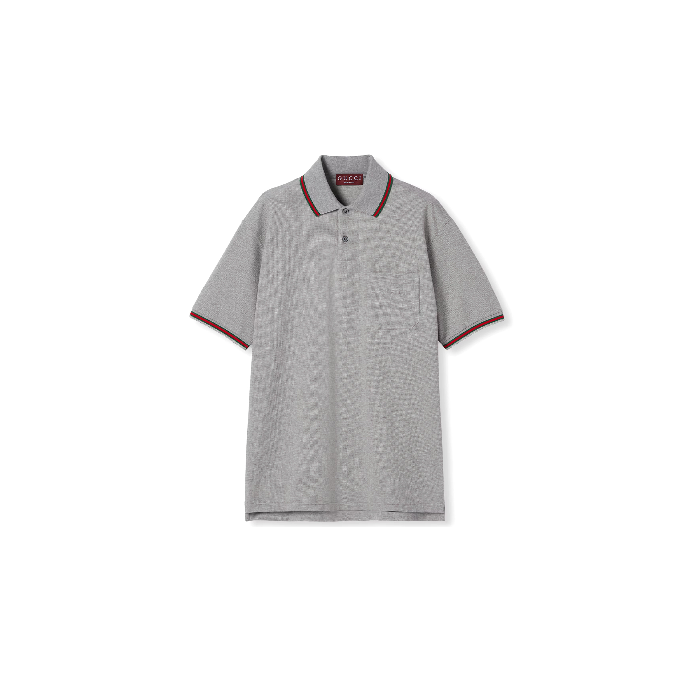 GUCCI COTTON PIQUET POLO SHIRT WITH EMBROIDERY 795174